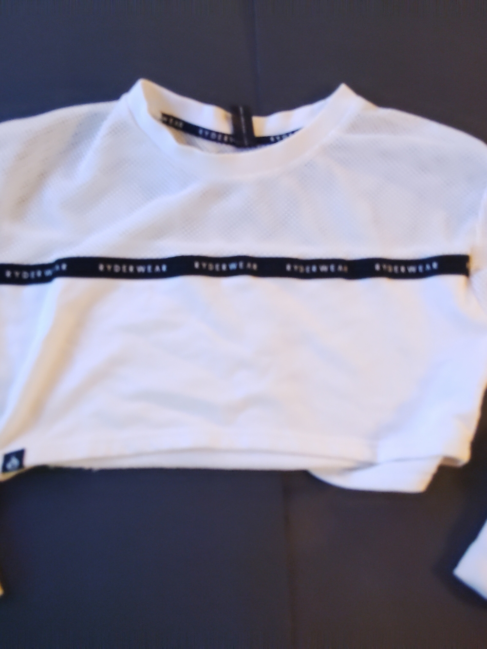 Ryderwear White Crop Top